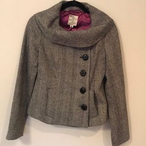 Tulle Herringbone Coat